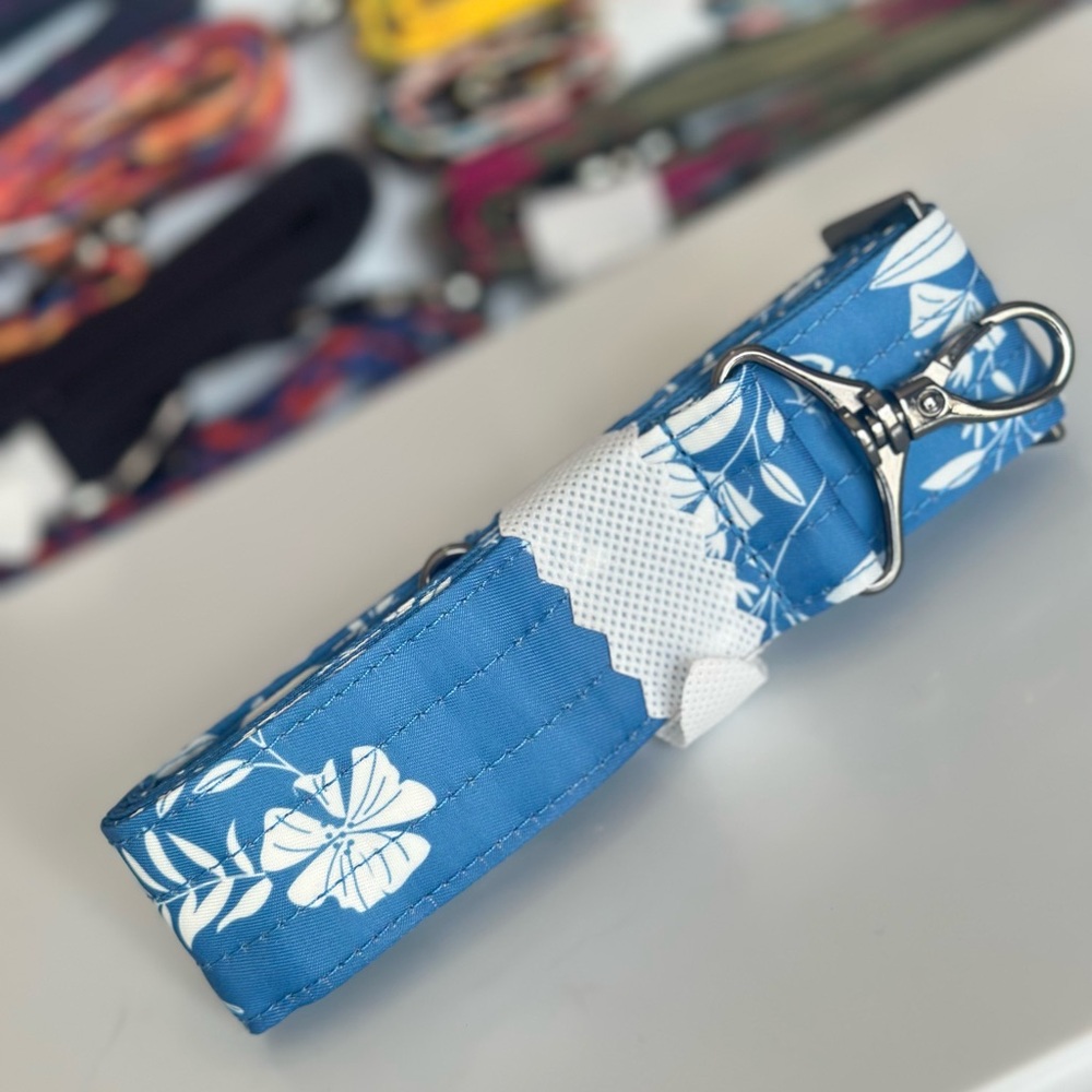 Lug  Flourish Blue and White Floral replacement Crossbody Strap for Bags